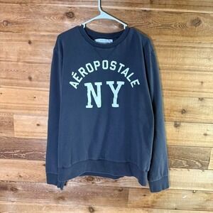 Y2K Aeropostale navy blue sweatshirt with white lettering Size XL